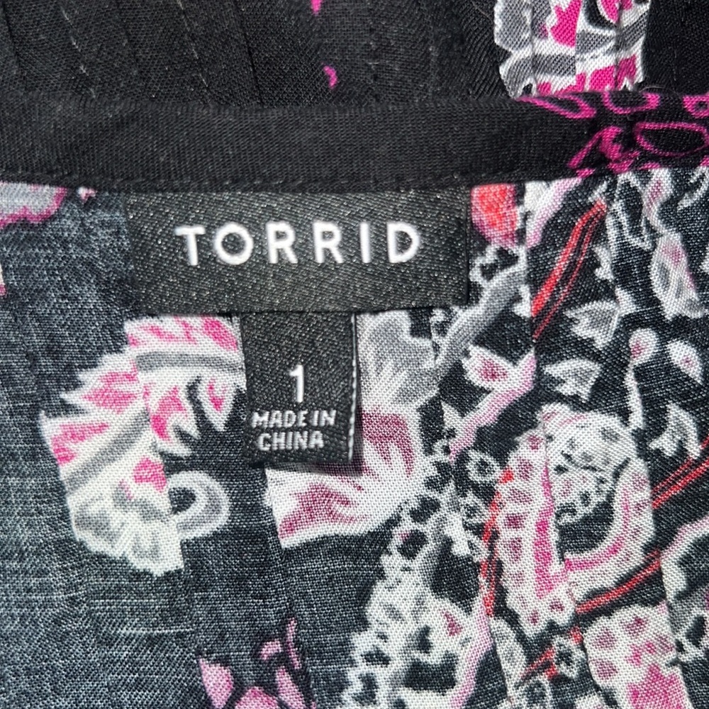 Torrid Mini Challis Trapeze Dress - Picture 6 of 7
